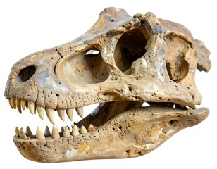 Naklejka premium Dinosaur skull profile