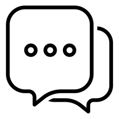 chat box line icon