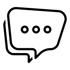 chat box line icon