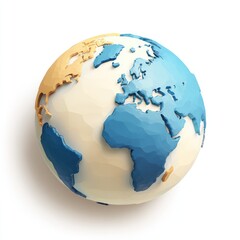 Fototapeta premium 3D stylized Earth globe