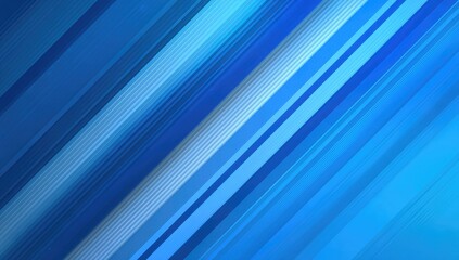 Obraz premium Diagonal, vibrant blue and white stripes