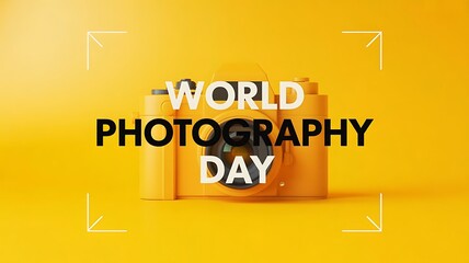 World photography day celebrated with a vintage camera