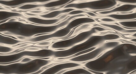 Mesmerizing abstract wavy surface with shimmering light reflections, creating a dynamic and fluid texture background.