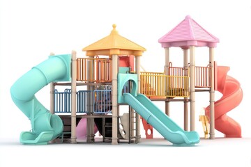 Colorful playground structure