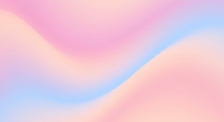 Obraz premium Beautiful abstract concept featuring a smooth blend of harmonious pastel colors, forming elegant fluid waves, ideal for backgrounds and creative designs