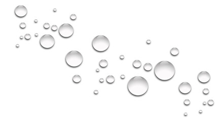 water drops on blue background