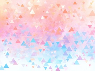 Abstract background of many small triangles in pastel colors