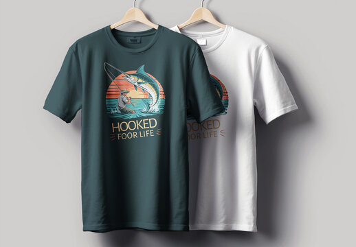 Fishing T Shirt Design Layout