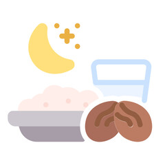 fast breaking menu icon with flat style