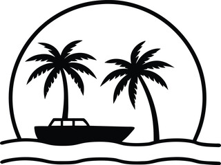 palm trees on the beach