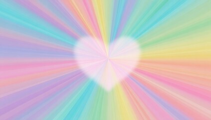 Pastel heartburst background