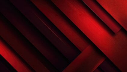Abstract red and dark-red diagonal layered design
