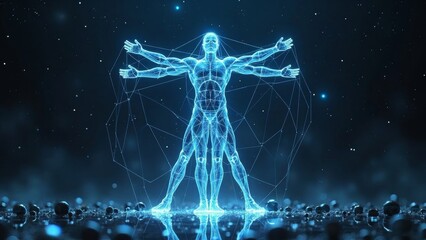 Technology Human Vitruvius Scene