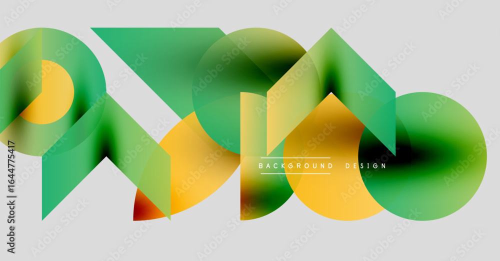Poster abstract fluid shapes, vibrant colors blend. modern design elements create dynamic composition. grad