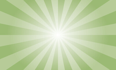 Olivine Green Sunburst Background. Abstract Rays Texture Background. Sunburst Background with Green Rays. Vector Illustration.