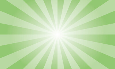 Pistachio Green Sunburst Background. Abstract Rays Texture Background. Sunburst Background with Green Rays. Vector Illustration.