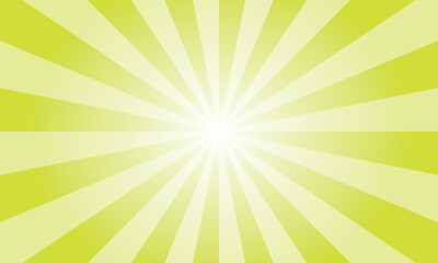 Pear Green Sunburst Background. Abstract Rays Texture Background. Sunburst Background with Green Rays. Vector Illustration.