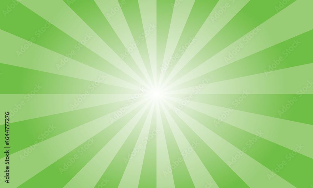 Aufkleber sgbus green sunburst background. abstract rays texture background. sunburst background with green ra