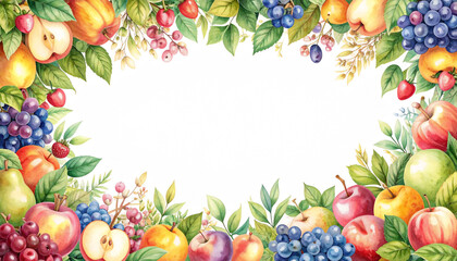 Vintage Botanical Fruit Study Background