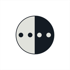 Smiley face icons on white and black backgrounds with abstract vector design