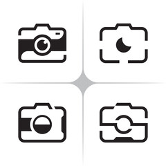 Camera Icon Stylish Vector Design for Photography and UI/UX Applications