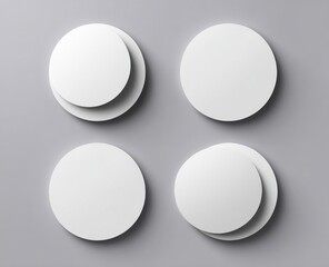 Four layered circles on a neutral background