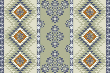 traditional turkish carpet Seamless Ikat ethnic patterns in horizontal stripes, perfect for textile, fashion design, fabric printing, and home decor. Inspired by traditional weaving with modern color 