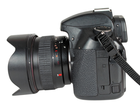 Mirrorless camera isolated on white background PNG  