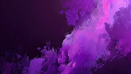 Abstract purple and dark purple paint splatter design