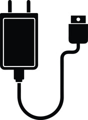 Mobile Charger Silhouette Icon