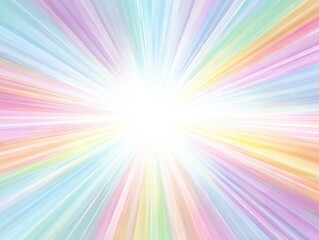 Fototapeta premium Abstract radial burst of pastel colors
