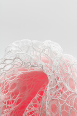 White lace with intricate patterns on soft pink background, evoking romance and elegance; ideal for...