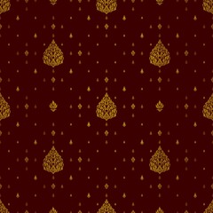 Traditional Thai art seamless pattern
