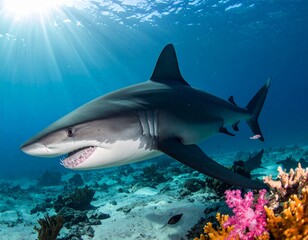 Naklejka premium Shark