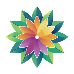 vector illustration of lotus flower