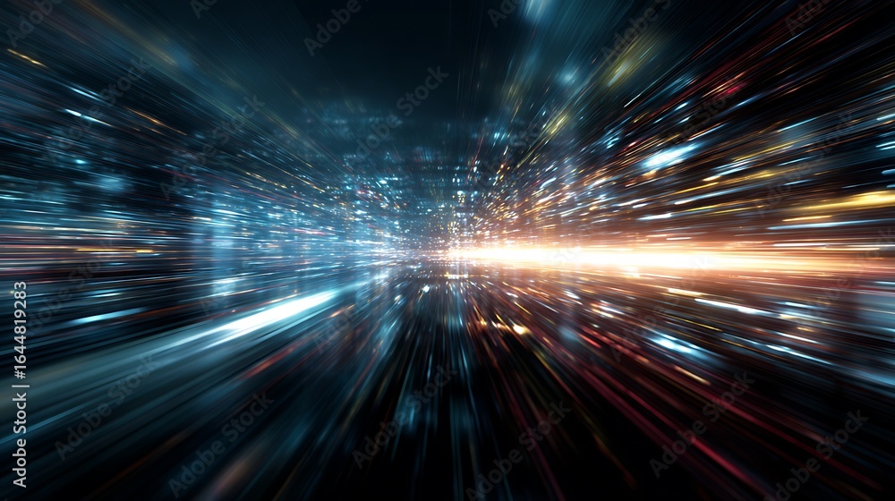 Poster captivating abstract burst of light and color creating motion illusion