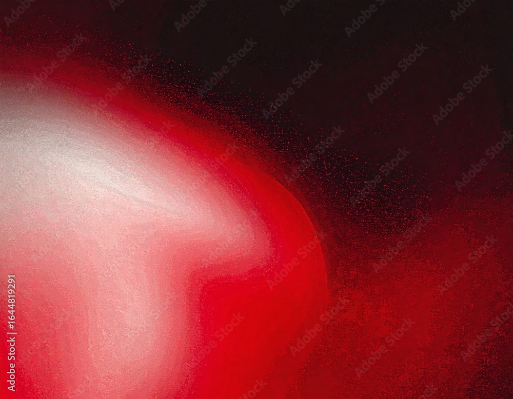 Poster abstract background of red and orange flowing waves with a glowing texture and dark, smoky motion