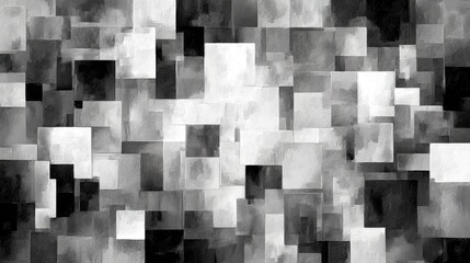 Abstract grayscale squares (2)