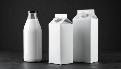 Milk Packaging Mockup