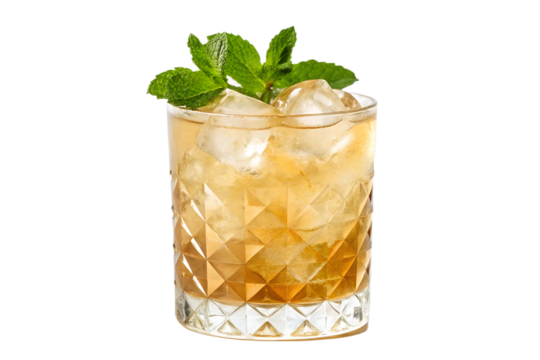 Businessman using an AI assistant application on a mobile smartphone with a futuristic holographic user interface.