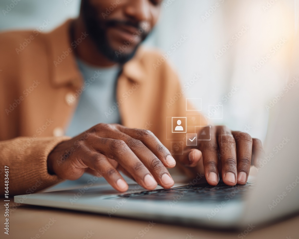 Poster modern professional banking verification with two-factor authentication high-quality tech security f