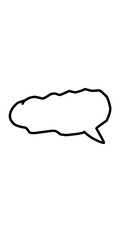 Text bubble illustration, to convey information.