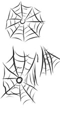 Illustration of a spider's web
