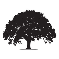 Fototapeta premium Tree SVG – Nature Silhouettes for Crafts, Wall Art & Logos Forest Tree Clipart – Pine, Oak, and Seasonal Designs for DIY Projects Minimal Tree Silhouette – Clean Nature Art for Stickers & Decor Tre