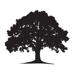 Fototapeta premium Tree SVG – Nature Silhouettes for Crafts, Wall Art & Logos Forest Tree Clipart – Pine, Oak, and Seasonal Designs for DIY Projects Minimal Tree Silhouette – Clean Nature Art for Stickers & Decor Tre