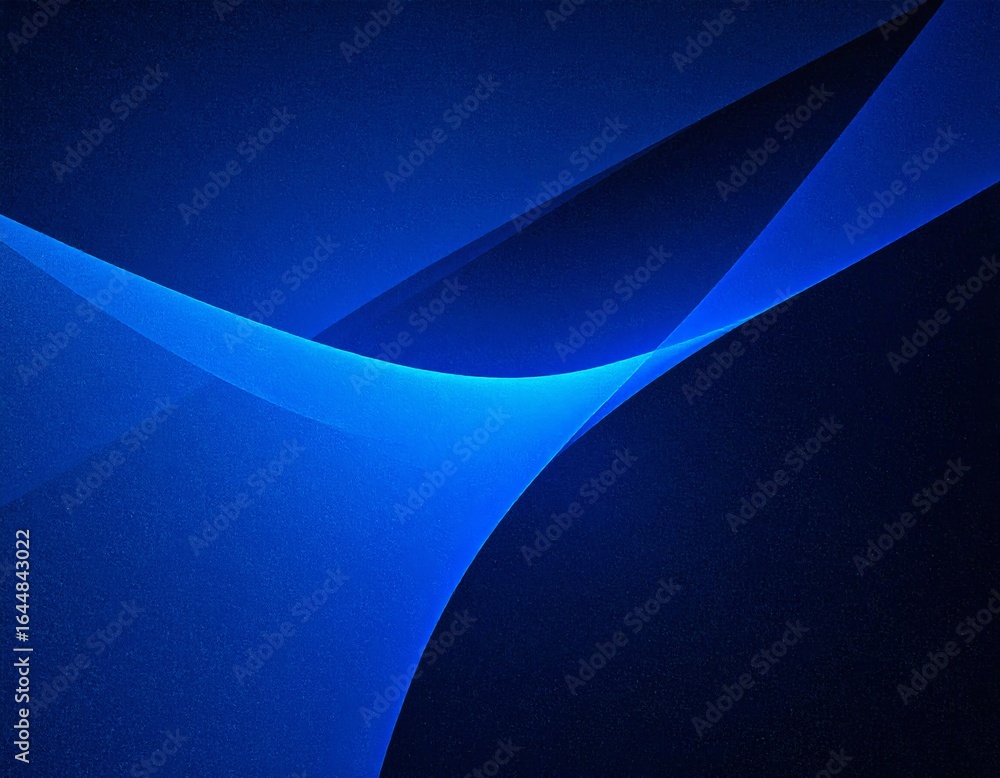 Poster abstract blue background with flowing wave lines and a modern digital design