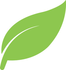 leaf, branch icon in flat friendly ecology icons. Environmental Leaves, natural, labels vector symbol isolated transparent background