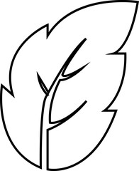 leaf, branch icon in line friendly ecology icons. Environmental Leaves, natural, labels vector symbol isolated transparent background