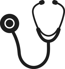 Stethoscope Medical Tool Silhouette
