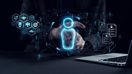 This image illustrates a modern concept of 24 hour service support featuring a digital clock and various communication icons, emphasizing customer care and professional engagement. Qubit - Powered by Adobe